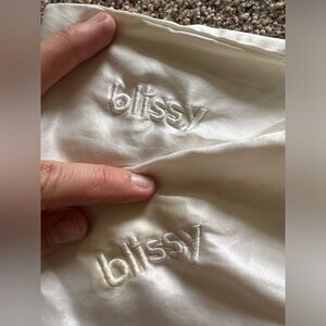 White Blissy Standard Silk Pillowcases - listing for 2